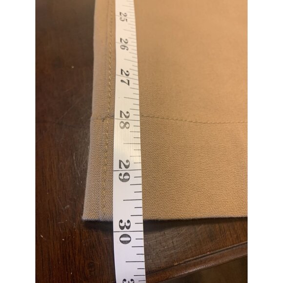 M.M. Lafleur N.Y. Wide Leg Organic Cotton Elastane Pants Dark Tan Size 16 (Plus) - Picture 5 of 7